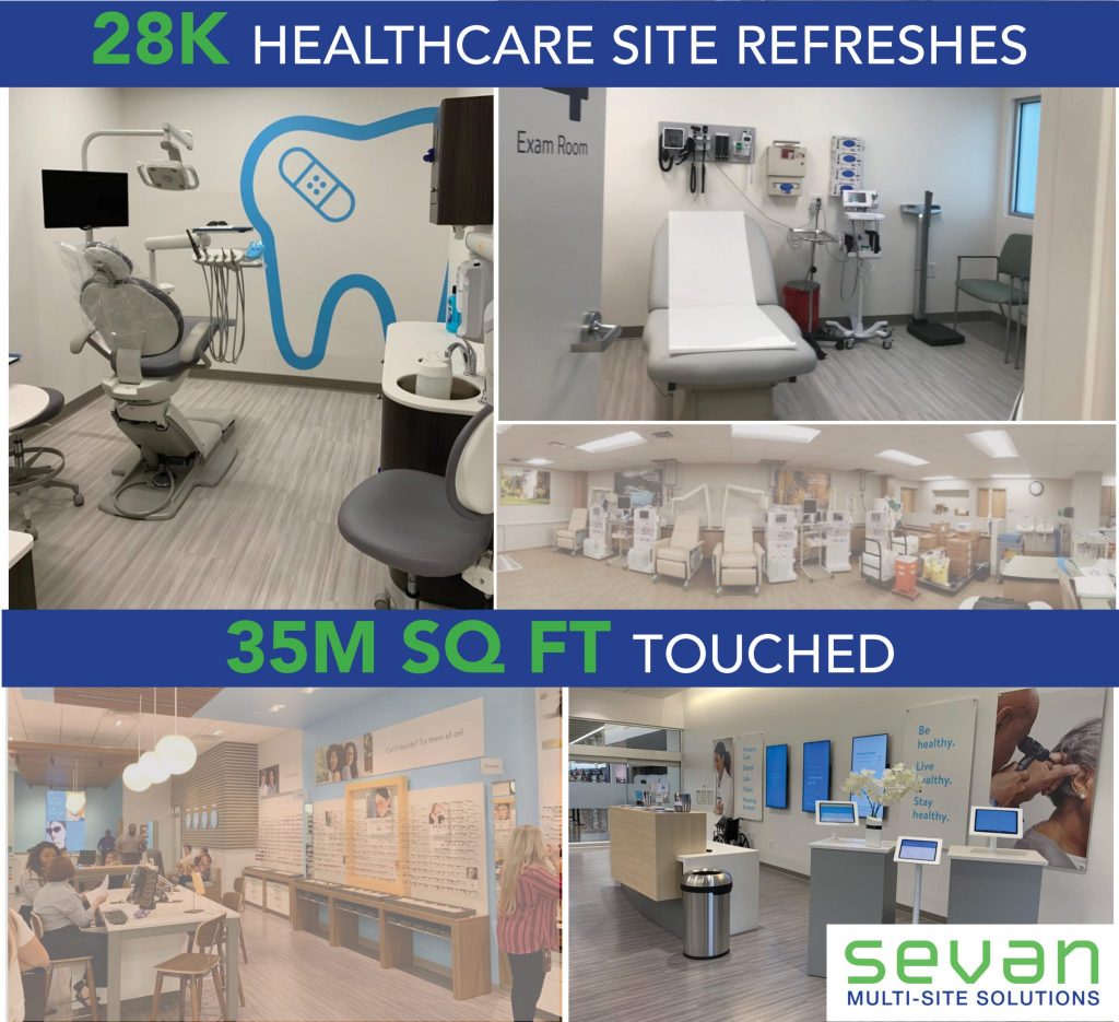 Sevan Leads the Way in Retail Healthcare Site Refreshes 2 28K Site Touches 25M Sq Ft Website Graphic