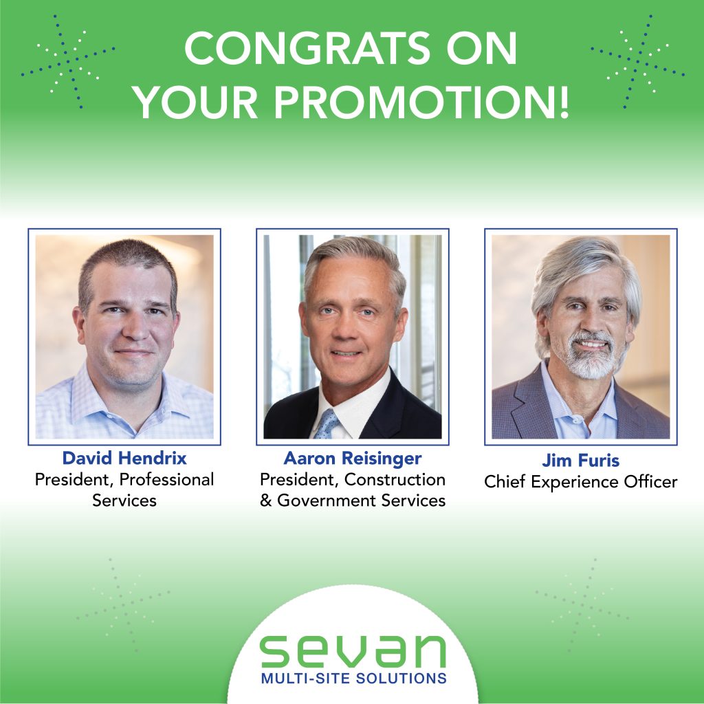 Sevan Announces Three Executive Leadership Promotions 5 2023 Q2 Org Role Changes Graphic